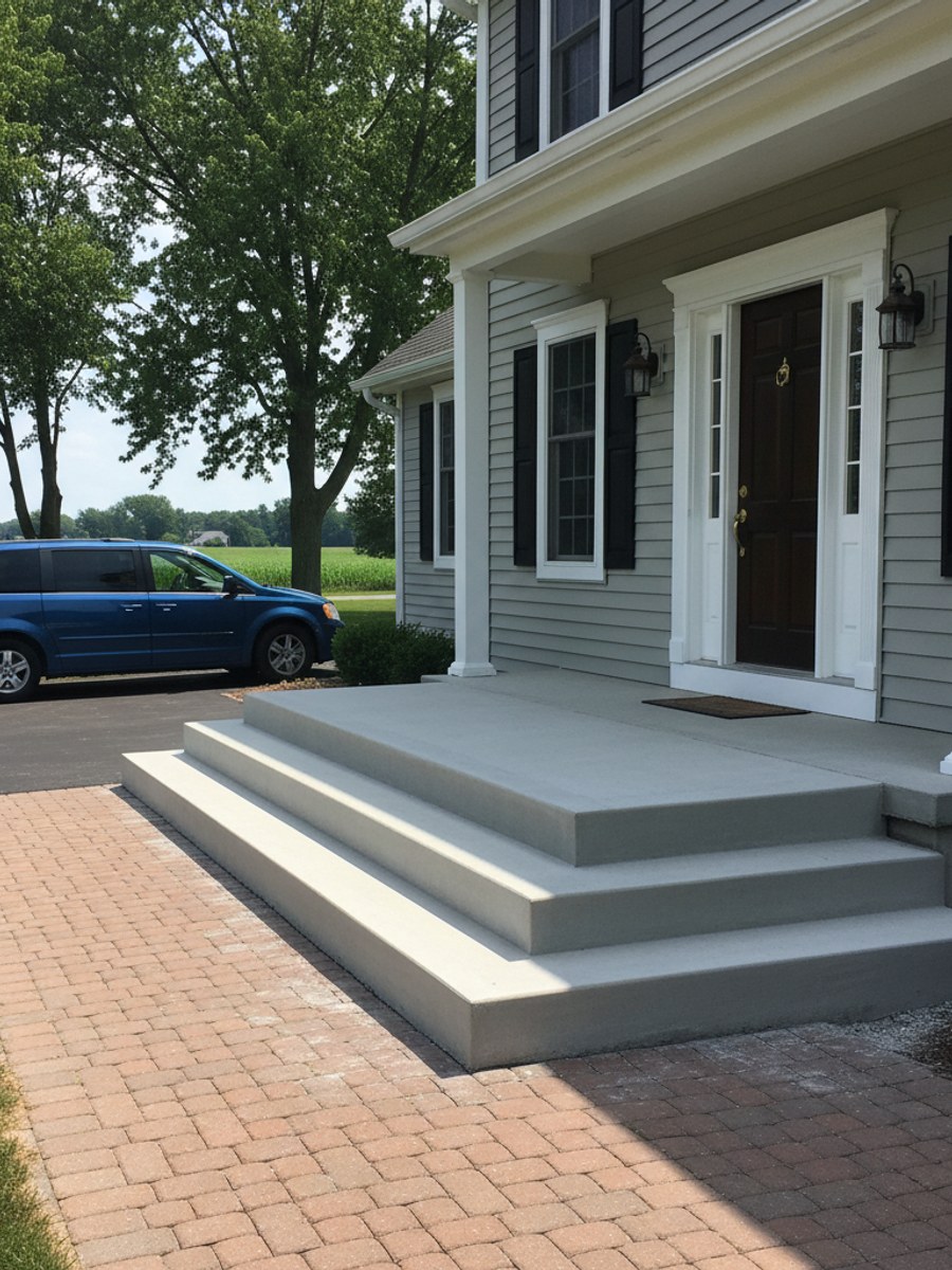 Concrete Steps & Porches completed by Classic Concrete Solutions in Viroqua, WI