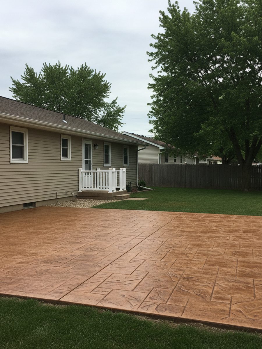Decorative & Exposed Aggregate Concrete completed by Classic Concrete Solutions in Galesville, WI