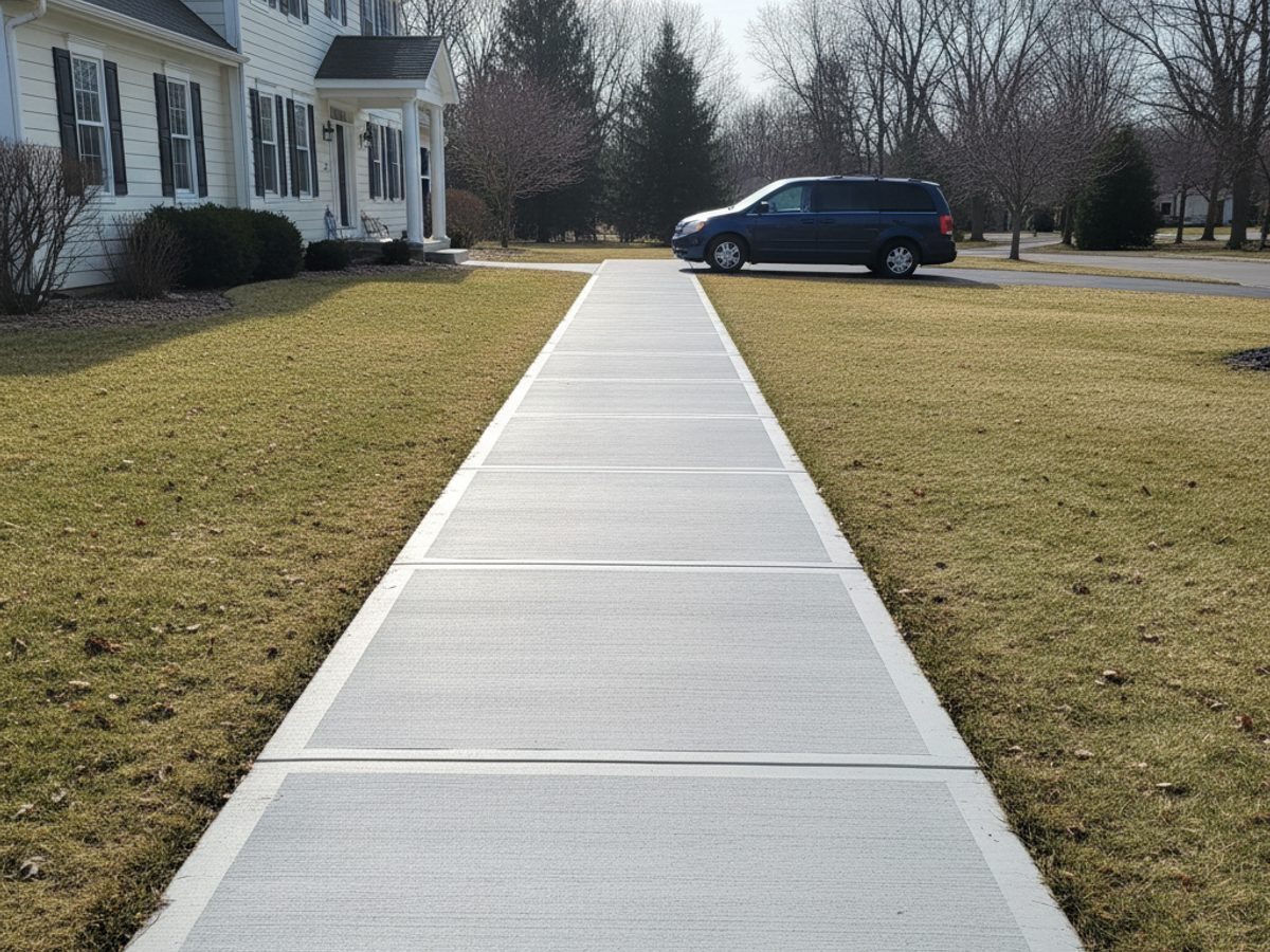 Concrete Sidewalks & Walkways completed by Classic Concrete Solutions in Onalaska, WI